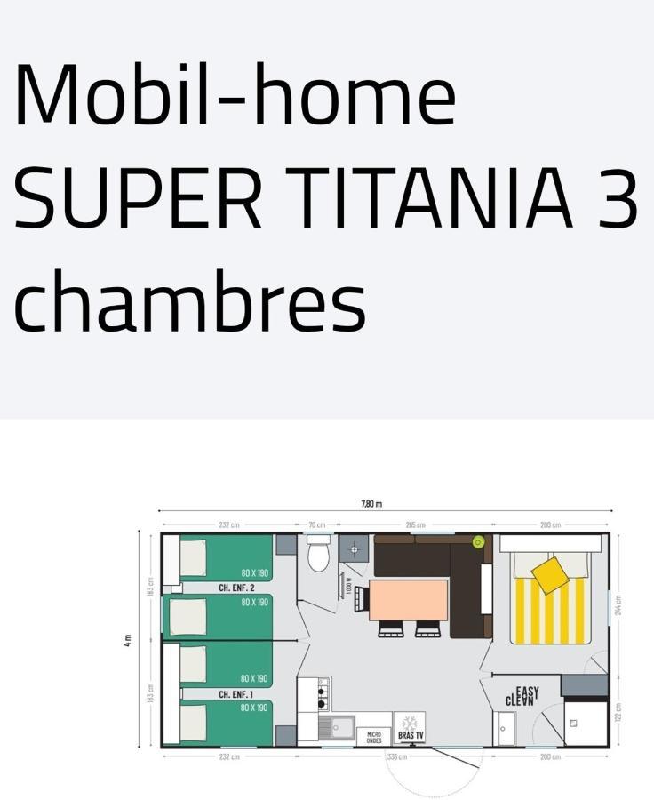Mobil Home Happiness33 Dans Camping 5 Etoiles Acces Direct Plage Vendays Montalivet Eksteriør billede