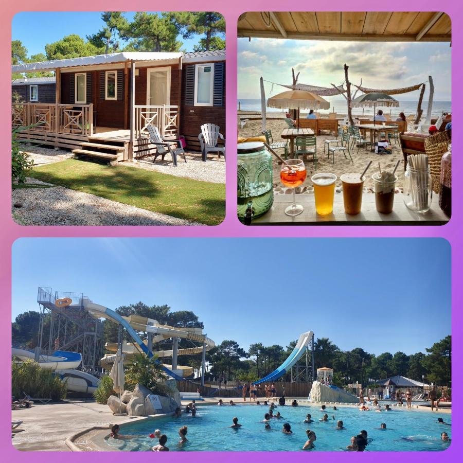 Mobil Home Happiness33 Dans Camping 5 Etoiles Acces Direct Plage Vendays Montalivet Eksteriør billede